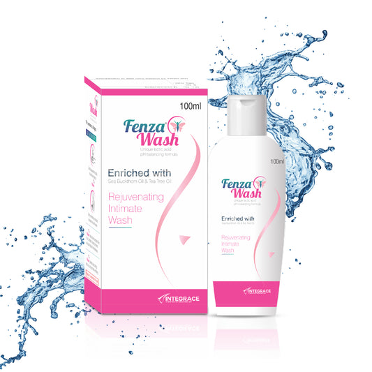 Fenza Wash Expert Intimate Hygiene Wash, 100 ml, Enriched with Tea Tree Oil & Sea Buckthorn Oil, Anti-Bacterial Properties prevents Infections, Itching, Irritation & Dryness