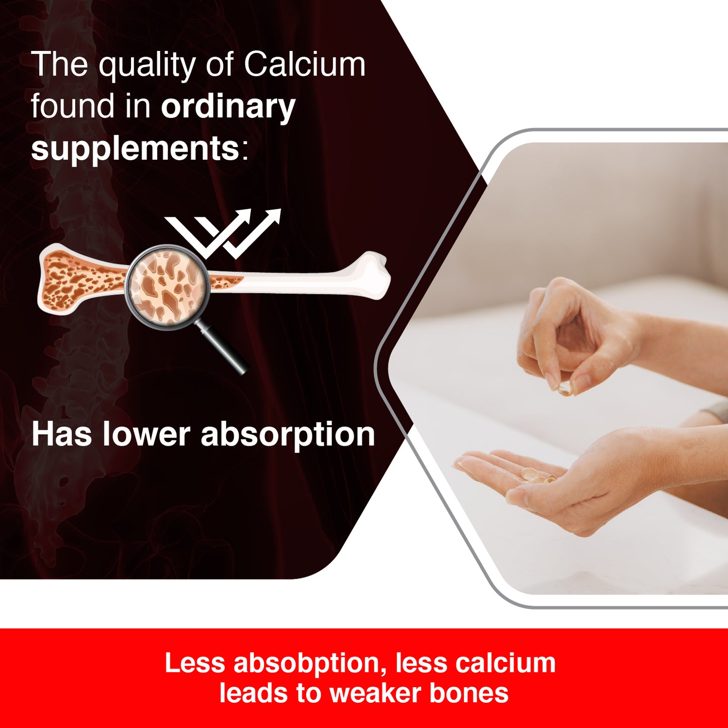 Bon K2 HD with Advanced Calcium – 100 Tablets in 10 Strips,  Enriched with Calcium Citrate Malate, Vitamin D3 and Vitamin K2-7, Multivitamin supplements for Men & Women