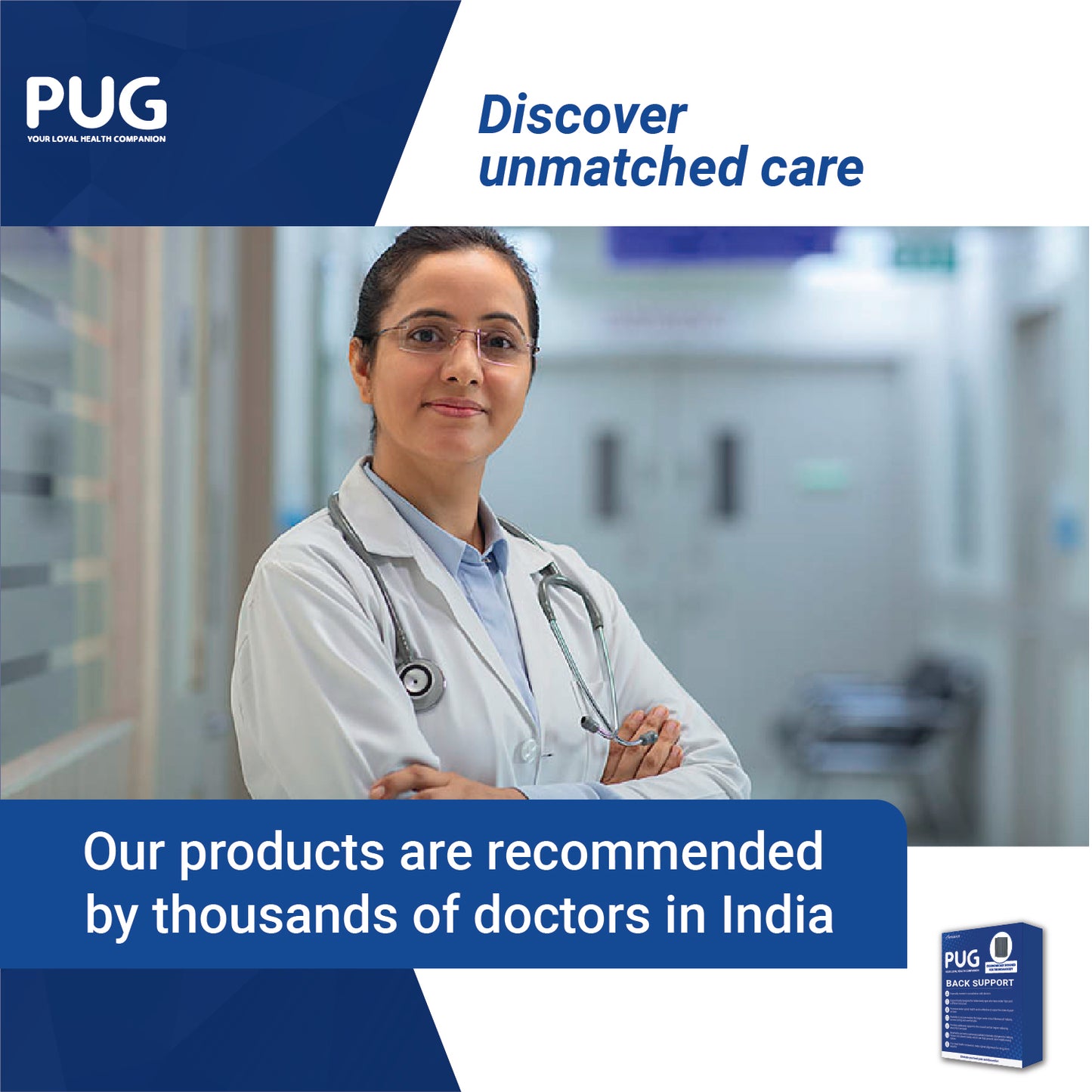Pug Back Support, The Ultimate Solution for Back Pain Relief, Ergonomically designed for the Indian body, Offers Ideal Support, Eases Pain, and Enhances Flexibility with breathable Lumber Pad Cushioning and Lower back Brace