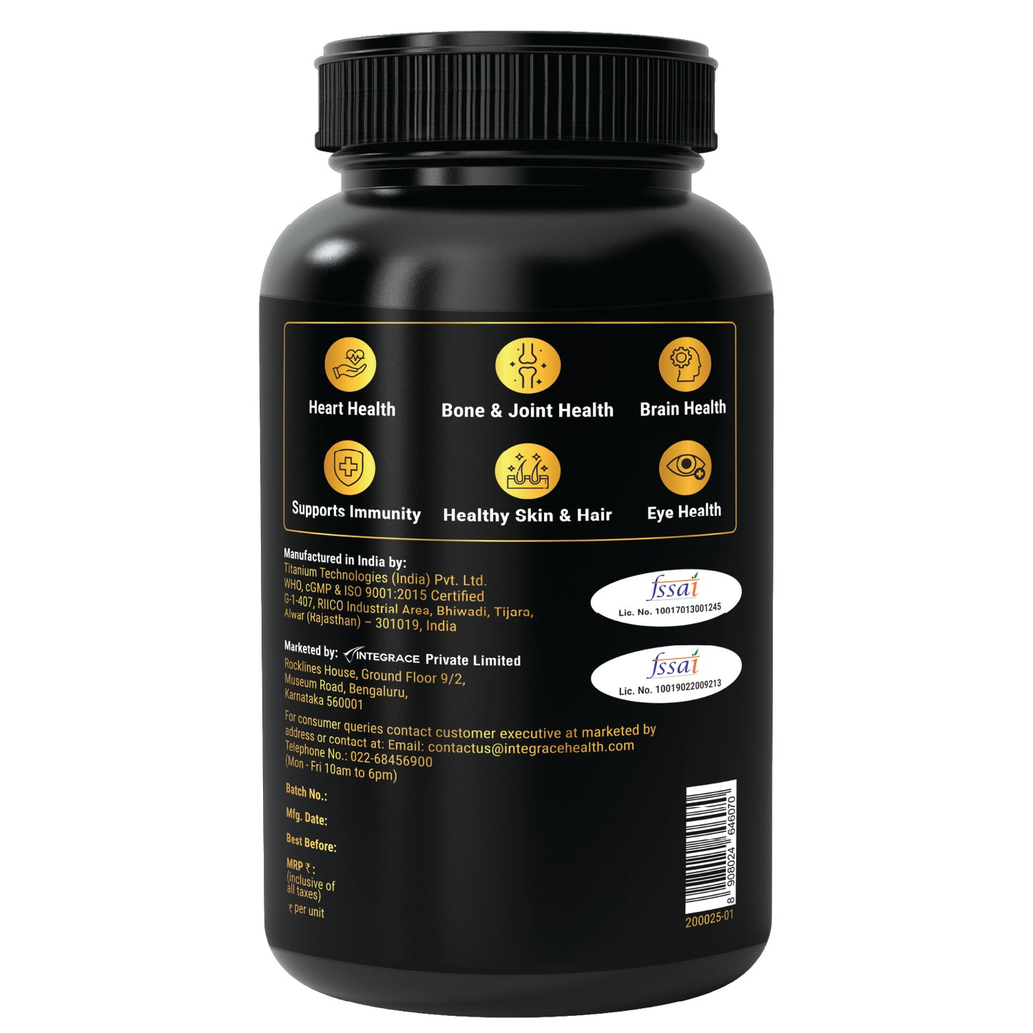 Bon Omega 3 Fish Oil 1250mg with Vitamin D3 & K2 – 3X Triple Strength 560mg EPA & 400mg DHA | Supports Heart, Bone Health, Brain & Immunity | 60 Softgels | Non-GMO, Burpless Anti-Reflux