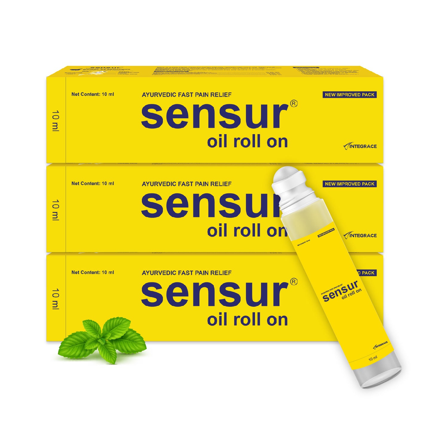Sensur Natural & Ayurvedic Pain Relief Oil Roll on, 10ml
