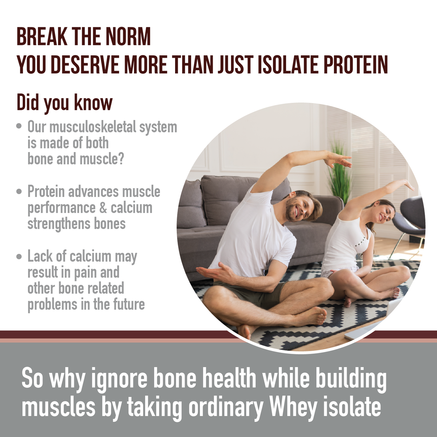 BON ISO WHEY 100% Protein Isolate, Irish Chocolate, Muscle Strength and Bone Health, 24g Protein, 329mg Calcium, 5.5g BCAA, Essential Vitamins and Minerals, For All Gender