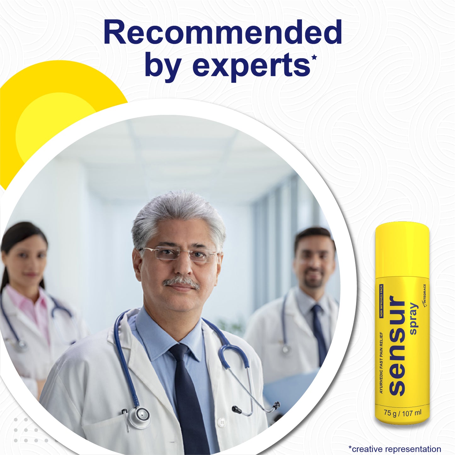 Sensur Ayurvedic Fast Pain Relief Spray, 107ml,  Safe for Men, Women & Kids, 100% Ayurvedic Formula with Fast Action