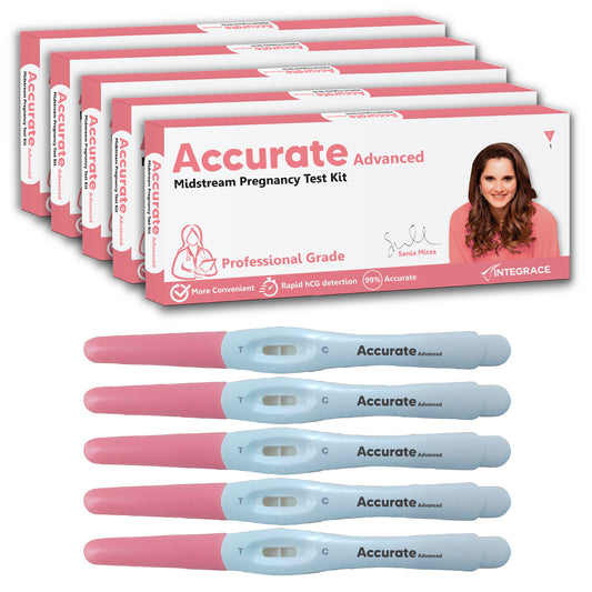 Accurate Advanced One Step Midstream Urine HCG Pregnancy Test Kit Device, Convenient, Mess-Free and Easy to Use, 99% Accurate