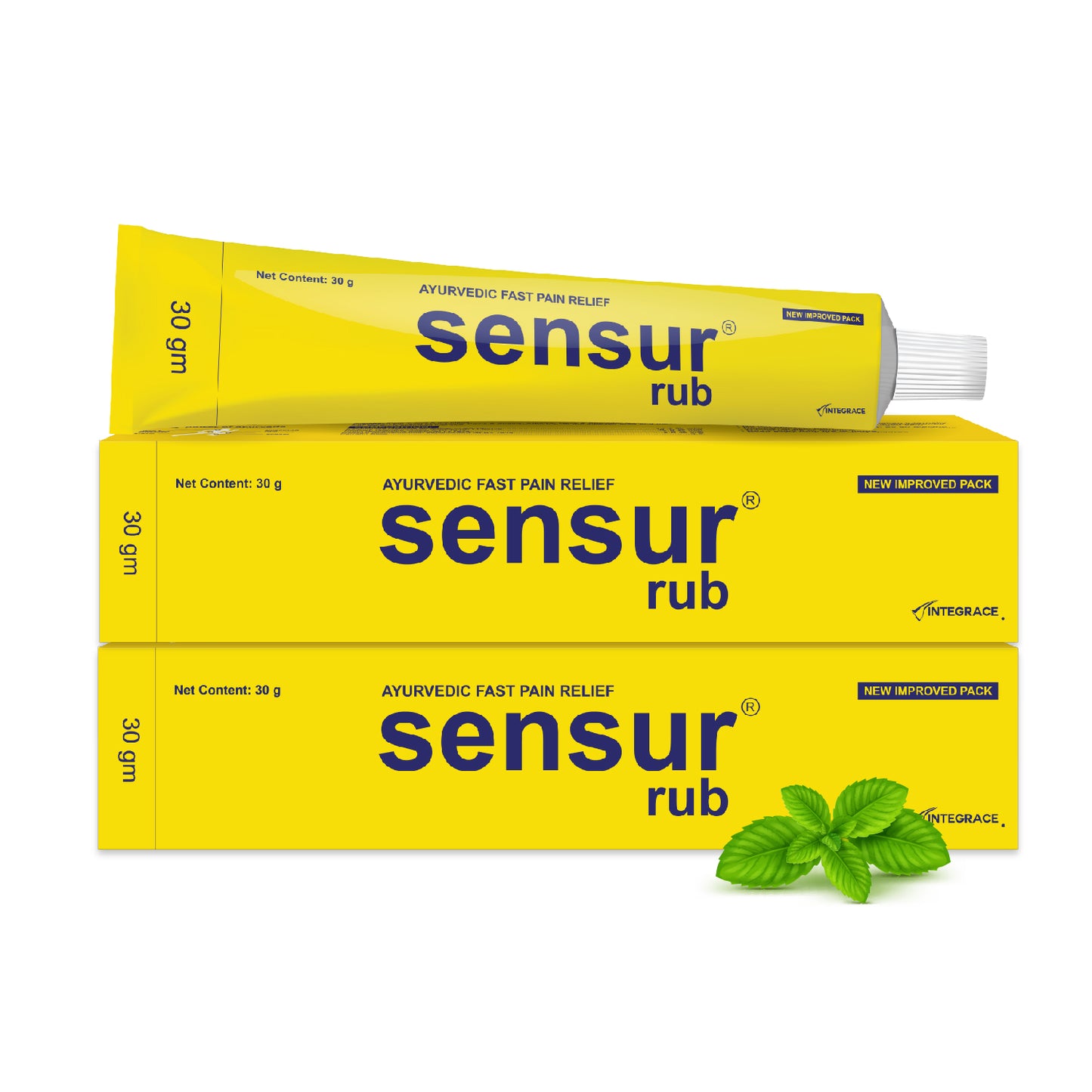 Sensur Natural and Ayurvedic Pain Relief Rub, 30g, Fast Relief, All pains, One solution