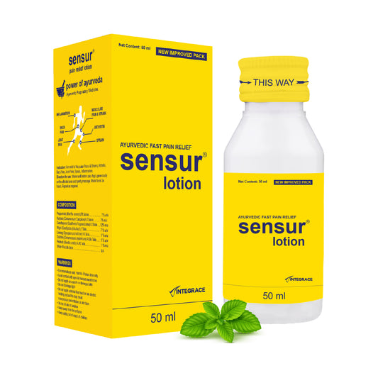 Sensur Natural & Ayurvedic Pain Relief Lotion, 50ml, Fast Relief, All Pains, One solution