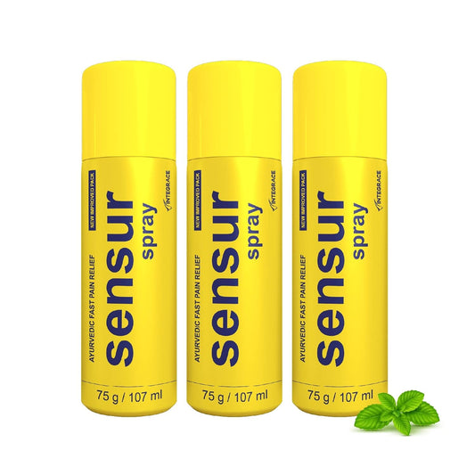 Sensur Ayurvedic Fast Pain Relief Spray, 107ml,  Safe for Men, Women & Kids, 100% Ayurvedic Formula with Fast Action