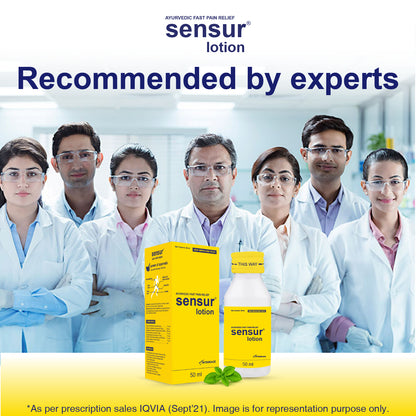 Sensur Natural & Ayurvedic Pain Relief Lotion, 50ml, Fast Relief, All Pains, One solution