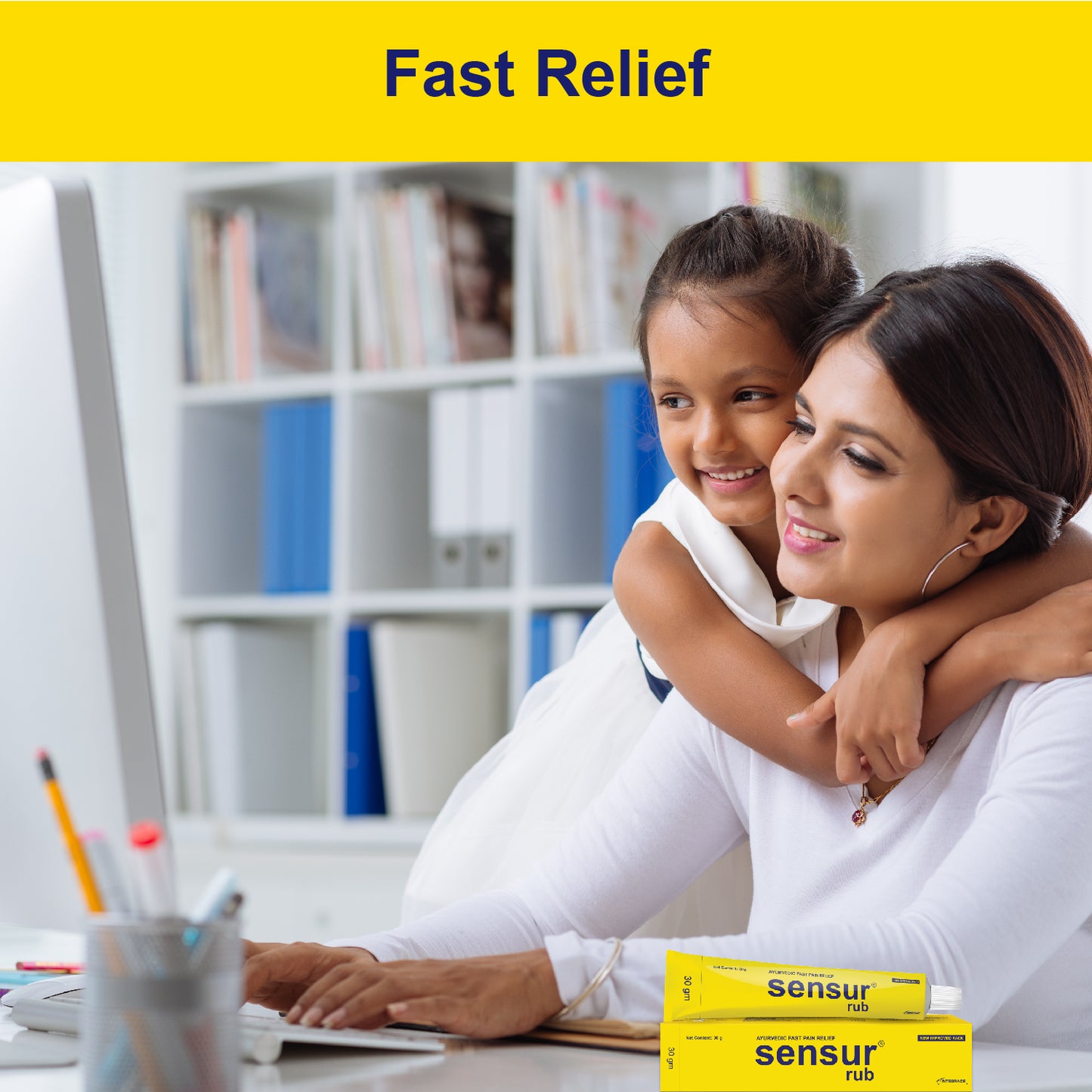 Sensur Natural and Ayurvedic Pain Relief Rub, 30g,  Fast Relief, All pains, One solution