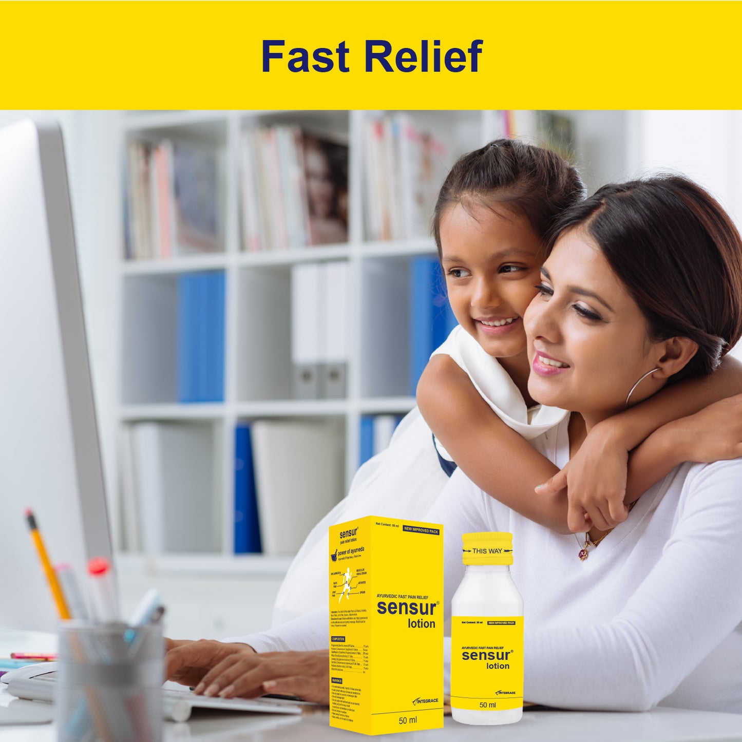 Sensur Natural & Ayurvedic Pain Relief Lotion, 50ml, Fast Relief, All Pains, One solution
