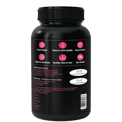 BON Omega 3 Fish Oil for Women 1250mg with Vitamin D3 & K2 – Easy to Swallow Smaller Softgels | 3X Triple Strength 560mg EPA & 400mg DHA | Supports Heart, Bone Health, Brain, Immunity, Healthy Skin & Hair | 90 Softgels | Non-GMO, Burpless, Anti-Reflux