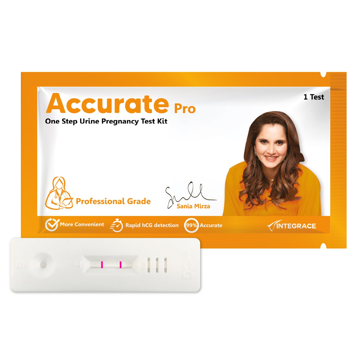 Accurate Pro One Step Urine HCG Pregnancy Test Kit, More than 99% Accurate, Easy to Use and Fast Results
