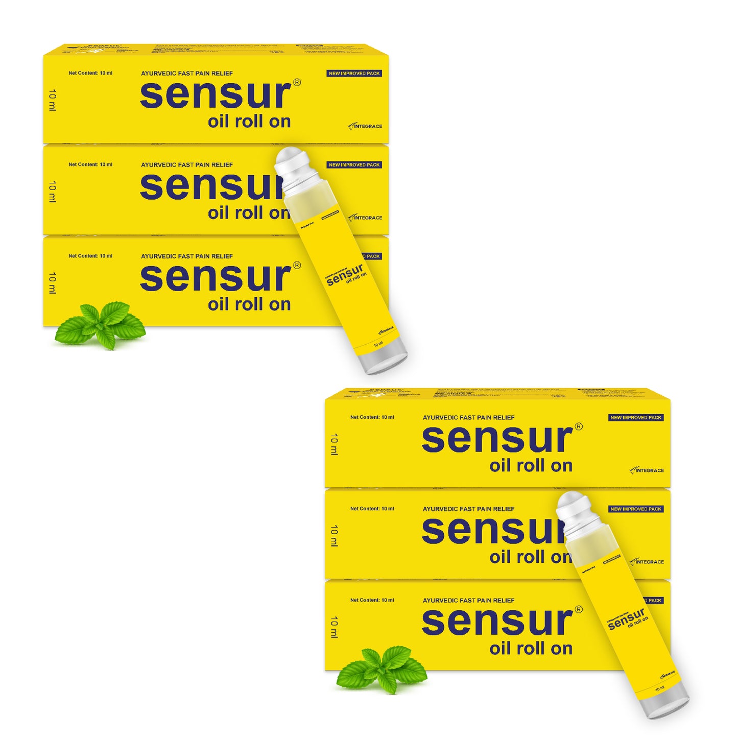 Sensur Natural & Ayurvedic Pain Relief Oil Roll on, 10ml