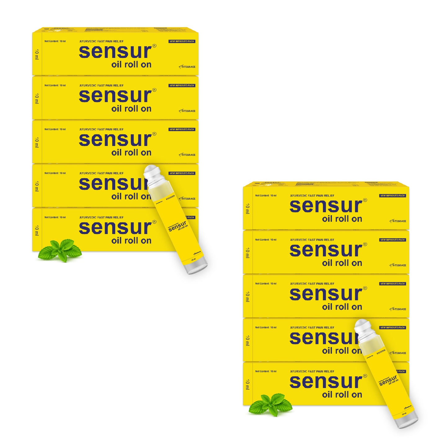 Sensur Natural & Ayurvedic Pain Relief Oil Roll on, 10ml