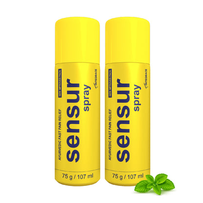 Sensur Ayurvedic Fast Pain Relief Spray, 107ml,  Safe for Men, Women & Kids, 100% Ayurvedic Formula with Fast Action