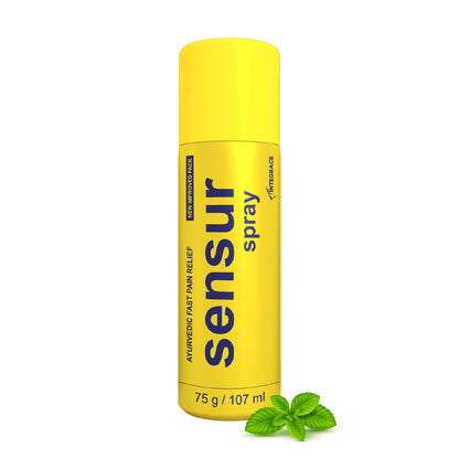 Sensur Ayurvedic Fast Pain Relief Spray, 107ml,  Safe for Men, Women & Kids, 100% Ayurvedic Formula with Fast Action
