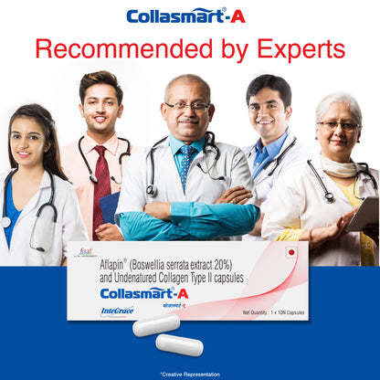 Collasmart-A UC-II Undenatured Type 2 Collagen with Plant Extract - Aflapin (Boswellia Serrata)