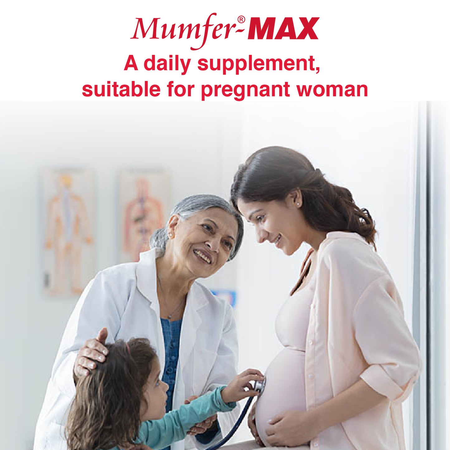 Mumfer-Max Iron, Folic Acid Supplement, Vitamin C & Vitamin-B12, Supports Blood Building, Immunity And Energy