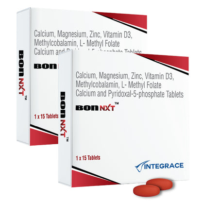 Bon NXT Multivitamin, Boosts Immunity, Improves Bone Health, Contains Zinc, Advanced Calcium, Magnesium, Vitamin D3, Vitamin B12 & Folic Acid, Daily Supplement for Men and Women