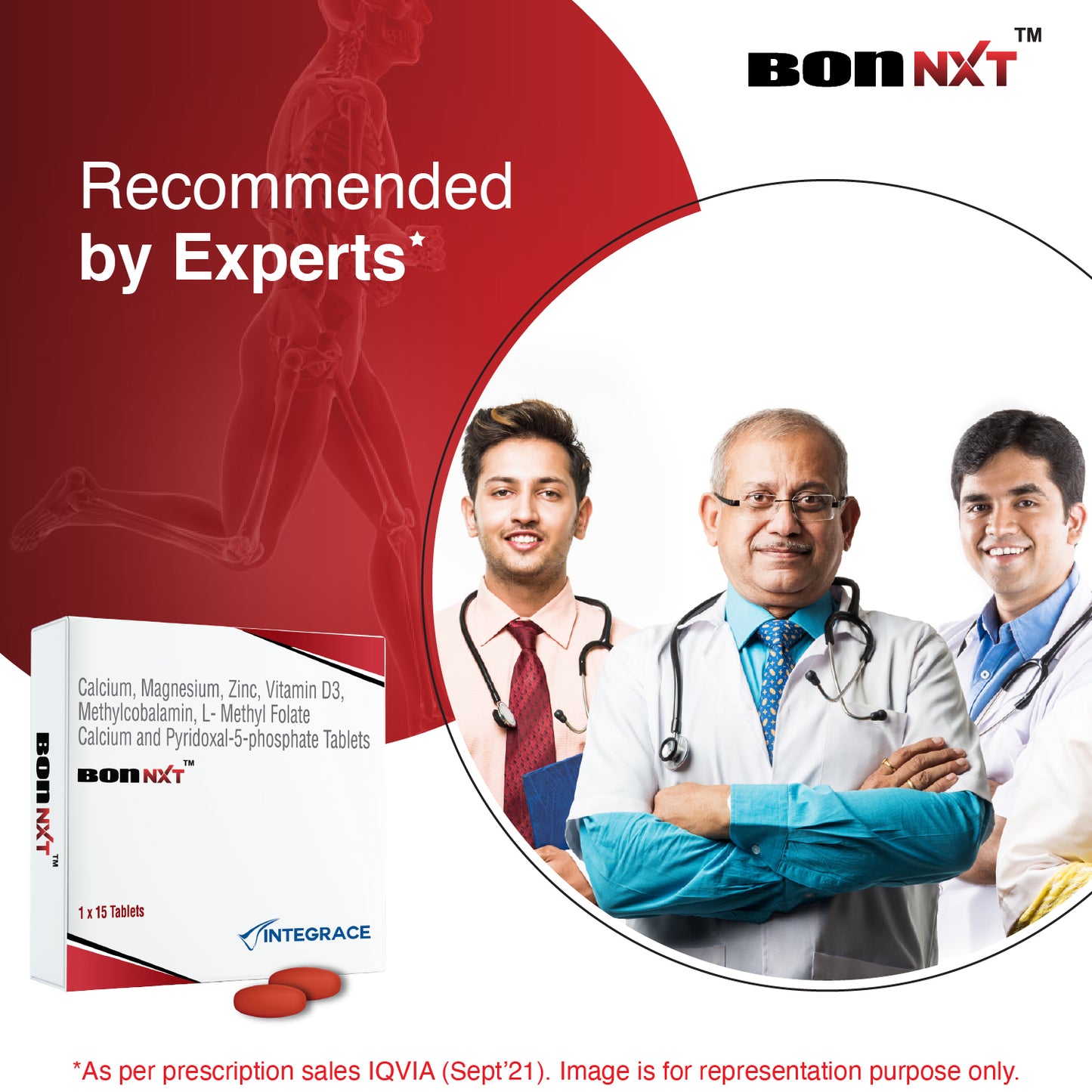 Bon NXT Multivitamin, Boosts Immunity, Improves Bone Health, Contains Zinc, Advanced Calcium, Magnesium, Vitamin D3, Vitamin B12 & Folic Acid, Daily Supplement for Men and Women