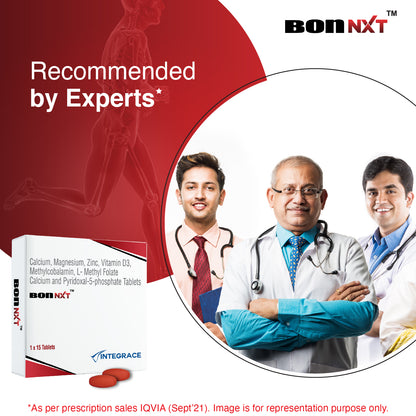 Bon NXT Multivitamin, Boosts Immunity, Improves Bone Health, Contains Zinc, Advanced Calcium, Magnesium, Vitamin D3, Vitamin B12 & Folic Acid, Daily Supplement for Men and Women