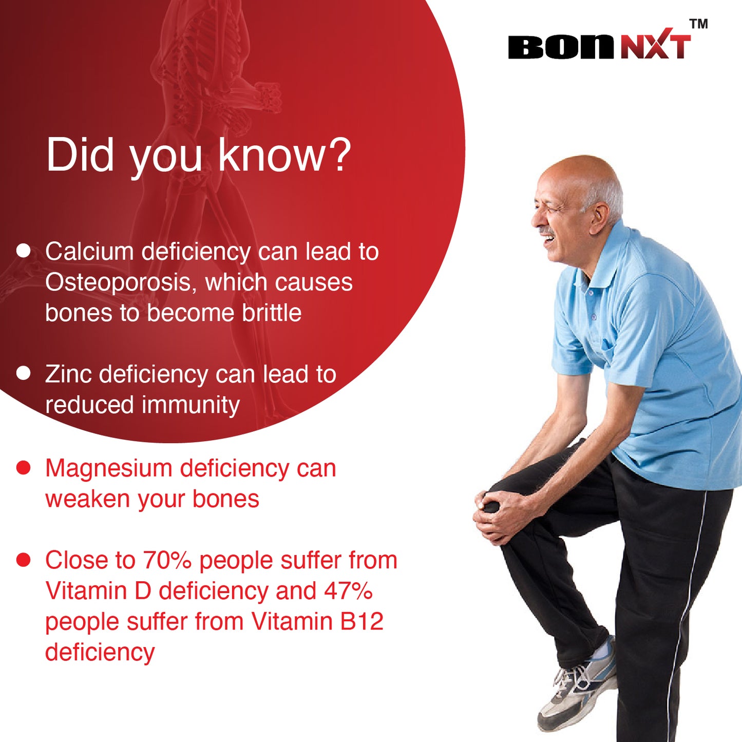 Bon NXT Multivitamin, Boosts Immunity, Improves Bone Health, Contains Zinc, Advanced Calcium, Magnesium, Vitamin D3, Vitamin B12 & Folic Acid, Daily Supplement for Men and Women