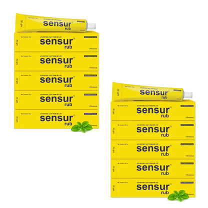 Sensur Natural and Ayurvedic Pain Relief Rub, 30g,  Fast Relief, All pains, One solution