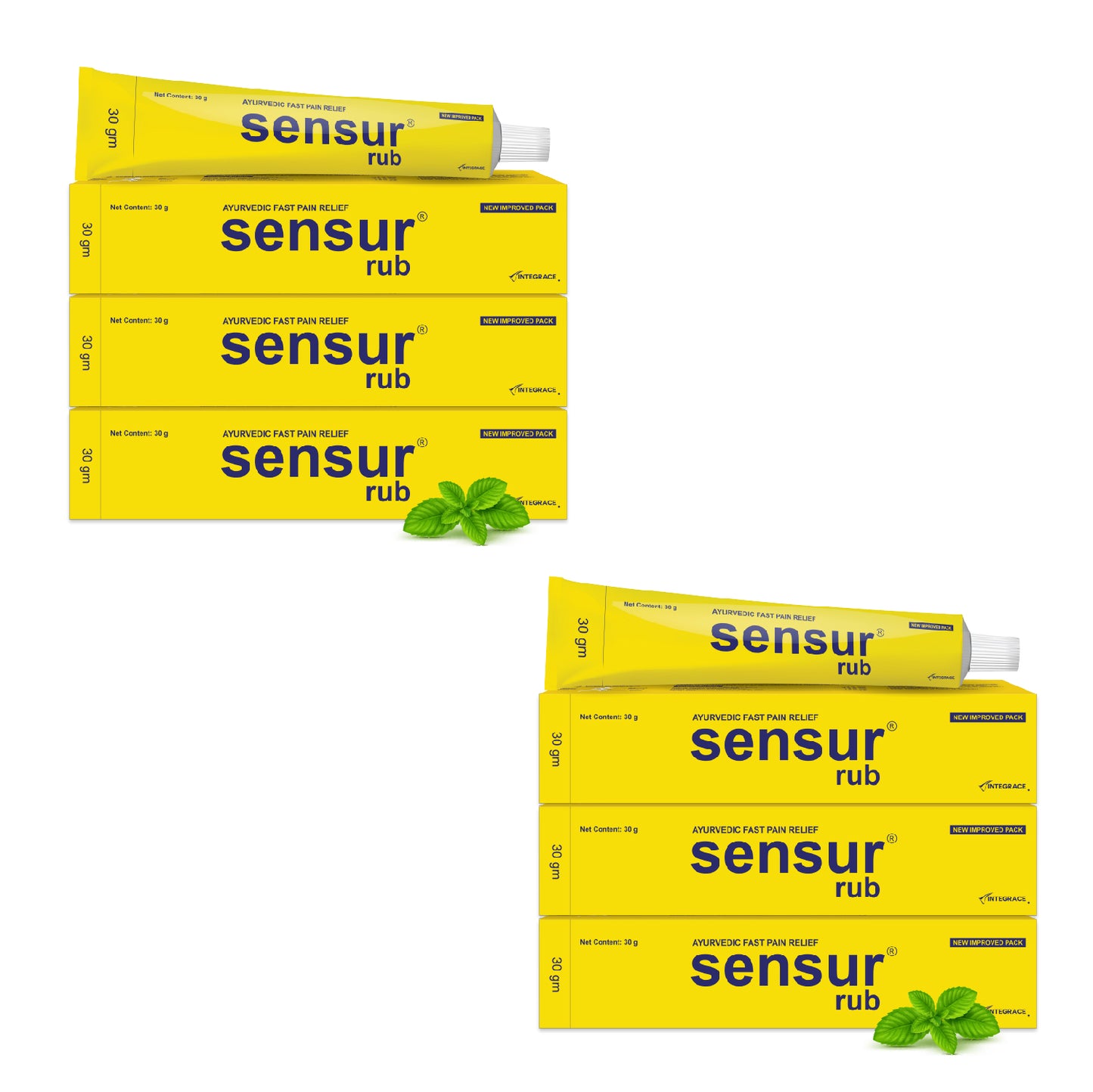 Sensur Natural and Ayurvedic Pain Relief Rub, 30g,  Fast Relief, All pains, One solution